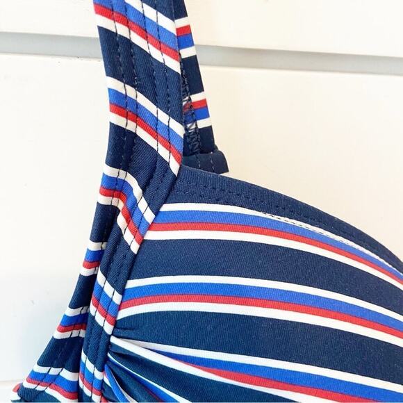 Niptuck Swim | Riviera Stripe Joanne One Piece Multi Fit Cup Swimsuit Size 8 - Picture 9 of 10